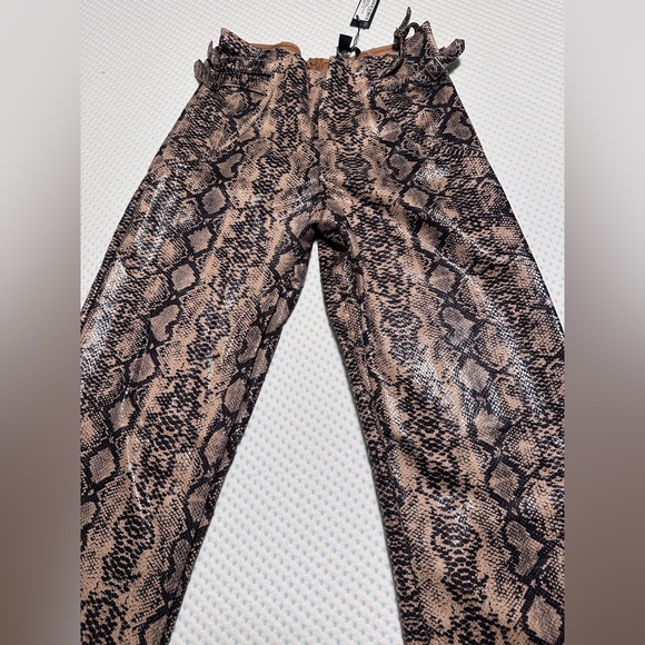 Faux Leather Snake Skin Pants - Picture 6 of 8